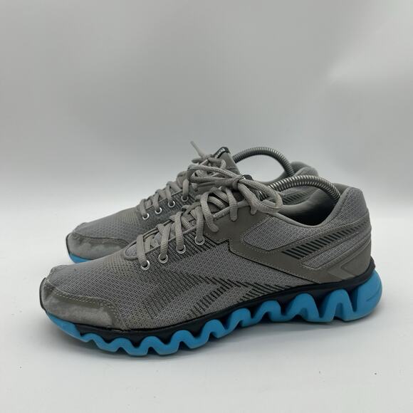 Womens Size 9.5 Reebok Zig Tech Blue/Gray Running Athletic Shoes Sneakers - Picture 5 of 11